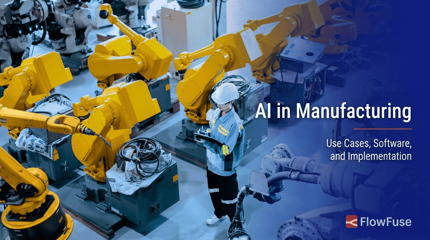Image representing AI in Manufacturing: Use Cases, Software, and Implementation